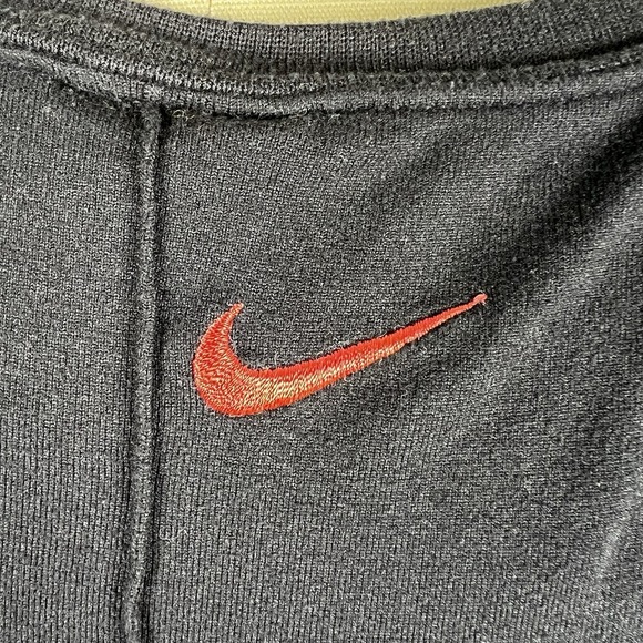 Nike Dri-Fit Womens Tank Top Medium Sleeveless Black Bicycle Print Workout Logo - Picture 8 of 15